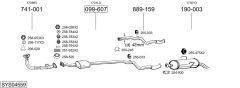 BOSAL SYS04559 — Sistem de evacuare complet