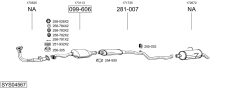BOSAL SYS04567 — Sistem de evacuare complet