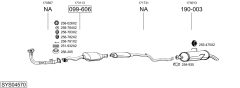 BOSAL SYS04570 — Sistem de evacuare complet