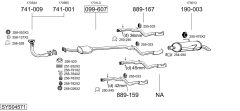BOSAL SYS04571 — Sistem de evacuare complet