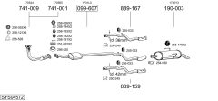 BOSAL SYS04572 — Sistem de evacuare complet