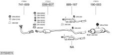 BOSAL SYS04574 — Sistem de evacuare complet
