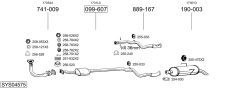 BOSAL SYS04575 — Sistem de evacuare complet