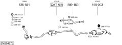 BOSAL SYS04576 — Sistem de evacuare complet