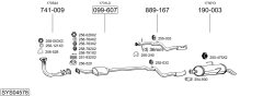 BOSAL SYS04578 — Sistem de evacuare complet