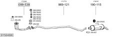 BOSAL SYS04580 — Sistem de evacuare complet