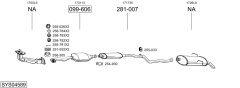 BOSAL SYS04589 — Sistem de evacuare complet