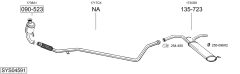 BOSAL SYS04591 — Выхлопная система в сборе