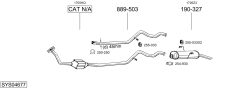 BOSAL SYS04677 — Выхлопная система в сборе