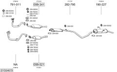 BOSAL SYS04679 — Выхлопная система в сборе