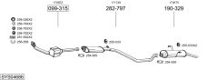 BOSAL SYS04686 — Выхлопная система в сборе