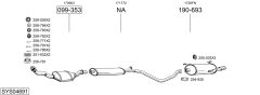 BOSAL SYS04691 — Выхлопная система в сборе