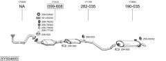 BOSAL SYS04693 — Выхлопная система в сборе