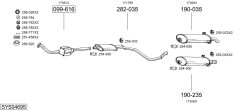 BOSAL SYS04695 — Выхлопная система в сборе
