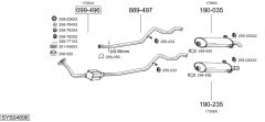 BOSAL SYS04696 — Выхлопная система в сборе