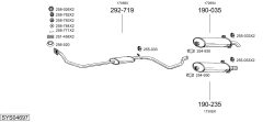 BOSAL SYS04697 — Выхлопная система в сборе