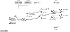 BOSAL SYS04699 — Выхлопная система в сборе