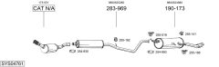 BOSAL SYS04761 — Выхлопная система в сборе