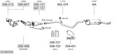BOSAL SYS04763 — Выхлопная система в сборе