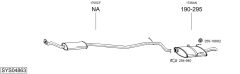 BOSAL SYS04863 — Sistem de evacuare complet