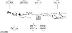 BOSAL SYS04865 — Sistem de evacuare complet