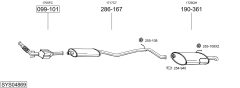 BOSAL SYS04869 — Sistem de evacuare complet