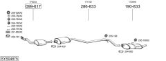 BOSAL SYS04875 — Sistem de evacuare complet