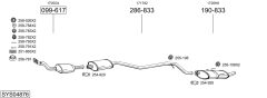 BOSAL SYS04876 — Sistem de evacuare complet