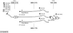 BOSAL SYS04878 — Sistem de evacuare complet