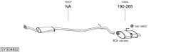 BOSAL SYS04882 — Sistem de evacuare complet