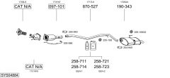 BOSAL SYS04884 — Sistem de evacuare complet