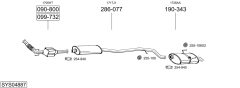BOSAL SYS04887 — Sistem de evacuare complet