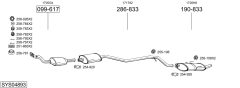 BOSAL SYS04893 — Sistem de evacuare complet