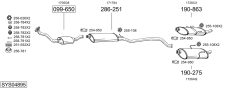 BOSAL SYS04895 — Sistem de evacuare complet