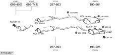 BOSAL SYS04897 — Sistem de evacuare complet