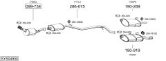 BOSAL SYS04900 — Sistem de evacuare complet