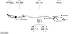 BOSAL SYS04902 — Sistem de evacuare complet