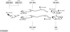 BOSAL SYS04904 — Sistem de evacuare complet