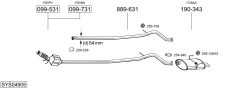 BOSAL SYS04905 — Sistem de evacuare complet