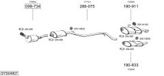 BOSAL SYS04907 — Sistem de evacuare complet