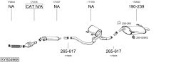 BOSAL SYS04968 — Выхлопная система в сборе