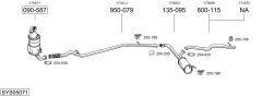 BOSAL SYS05071 — Выхлопная система в сборе