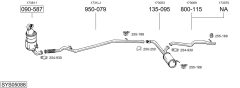 BOSAL SYS05088 — Выхлопная система в сборе