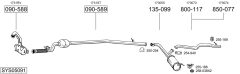 BOSAL SYS05091 — Выхлопная система в сборе