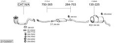 BOSAL SYS05097 — Выхлопная система в сборе