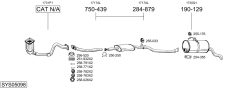 BOSAL SYS05098 — Выхлопная система в сборе