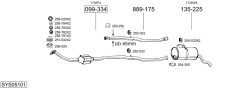 BOSAL SYS05101 — Выхлопная система в сборе