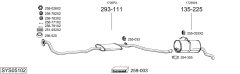 BOSAL SYS05102 — Выхлопная система в сборе