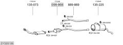 BOSAL SYS05106 — Выхлопная система в сборе