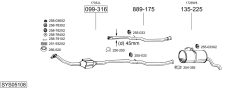 BOSAL SYS05108 — Выхлопная система в сборе